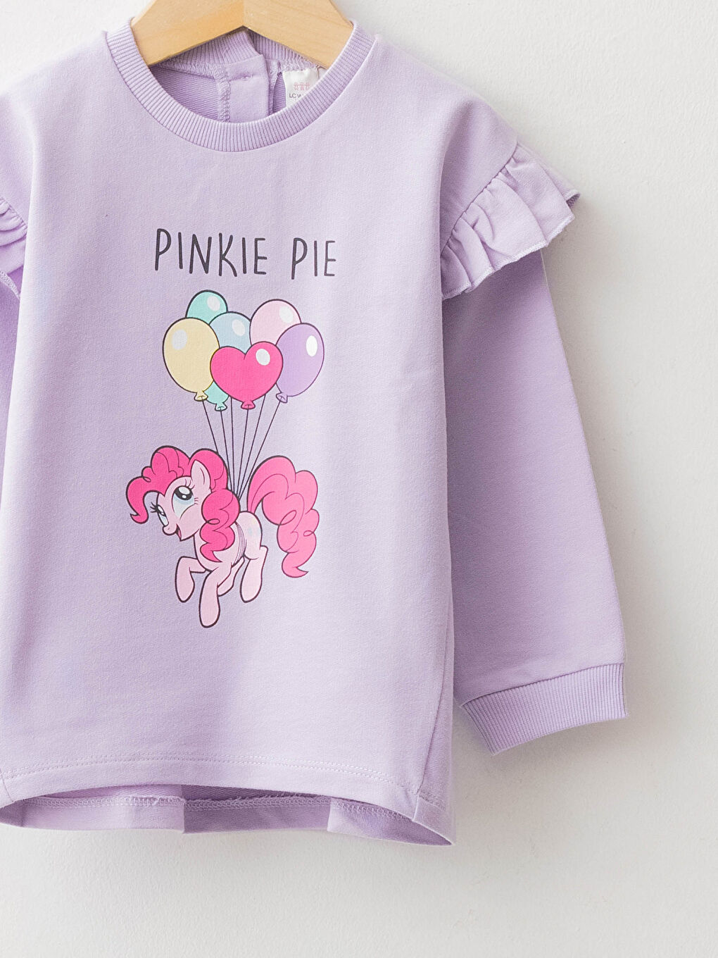 Суитшърт с кръгло деколте, дълъг ръкав, отпечатано Малкото Пони, памук, за бебета момичета-2