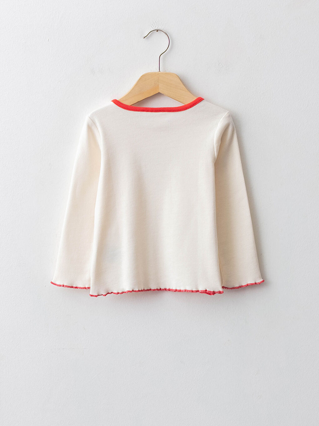 Crew Neck Long Sleeve Hello Kitty Printed Baby Girl T-Shirt-1