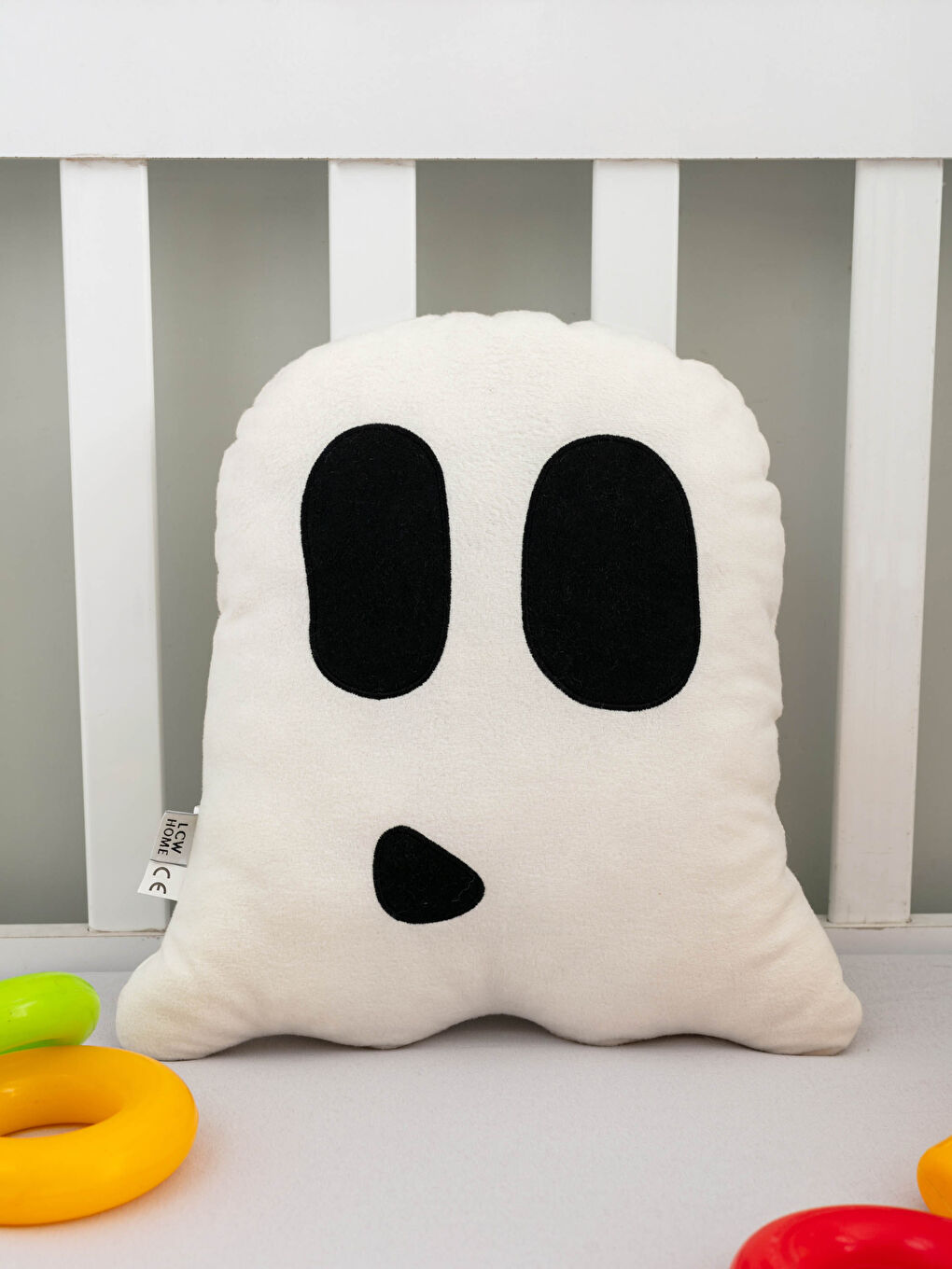 LCW HOME Embroidery Detailed Filled Plush Baby Throw Pillow 32x38 Cm -W1DU65Z1-J5E