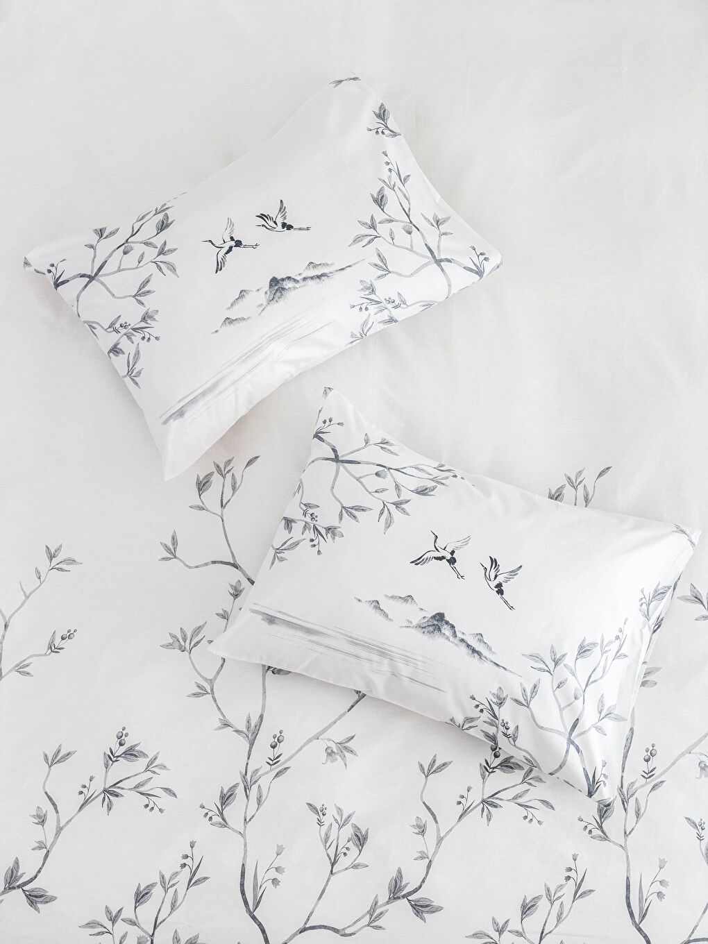 Double Floral Printed Woven Duvet Cover Set-1