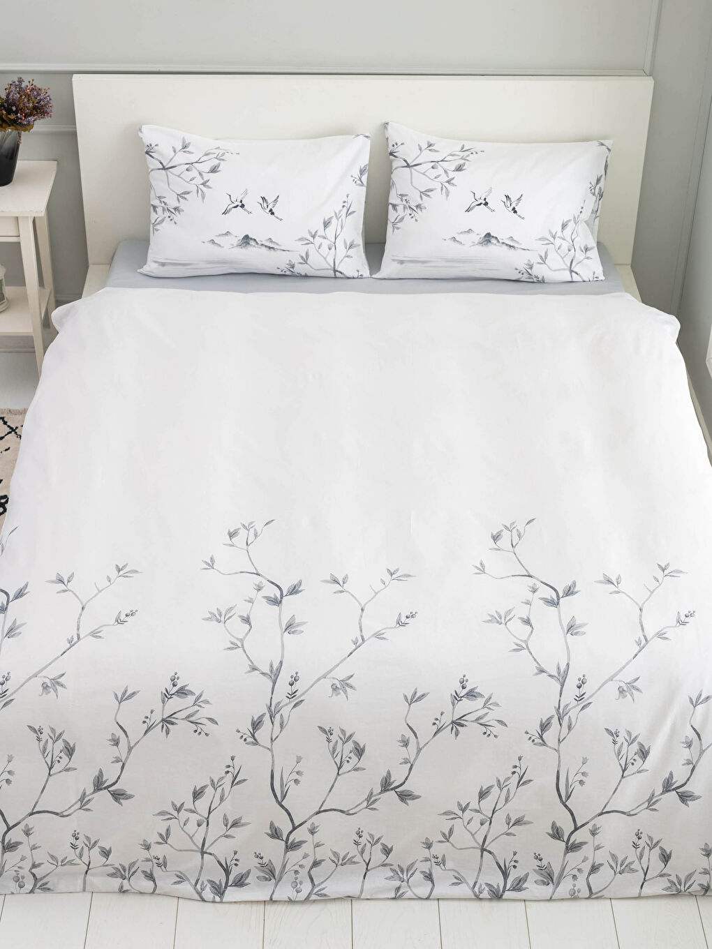 Double Floral Printed Woven Duvet Cover Set-2