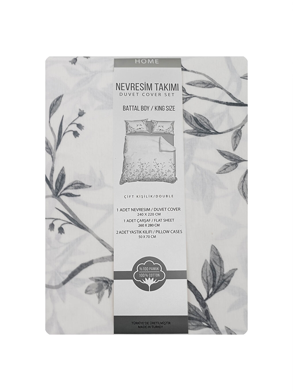 Double Floral Printed Woven Duvet Cover Set-6