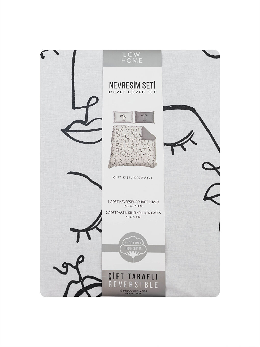 Double Double Sided Printed Woven Duvet Cover and Pillowcase-5