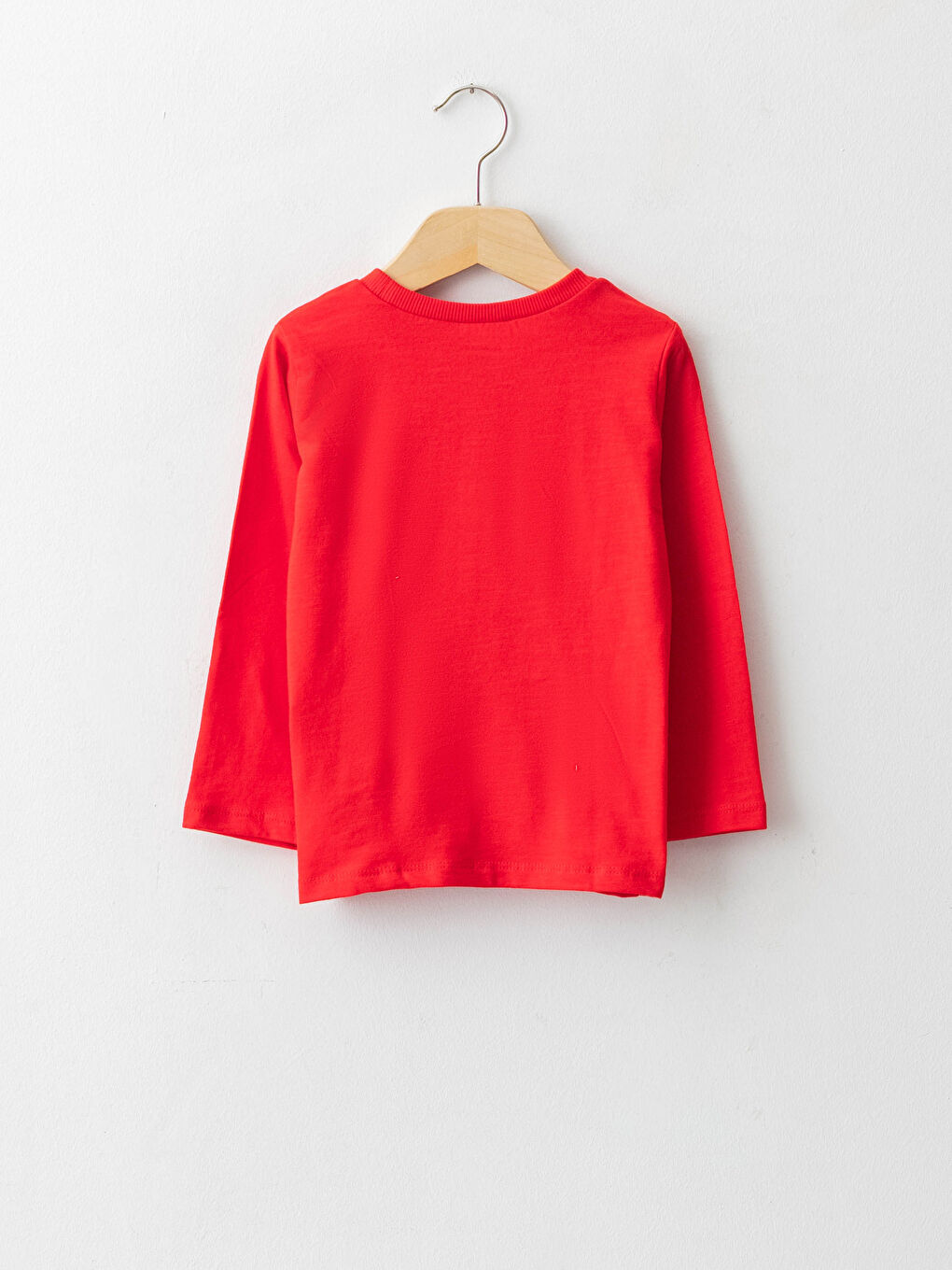 Bisiklet Yaka Uzun Kollu Baskılı Pamuklu Erkek Bebek Tişört-4