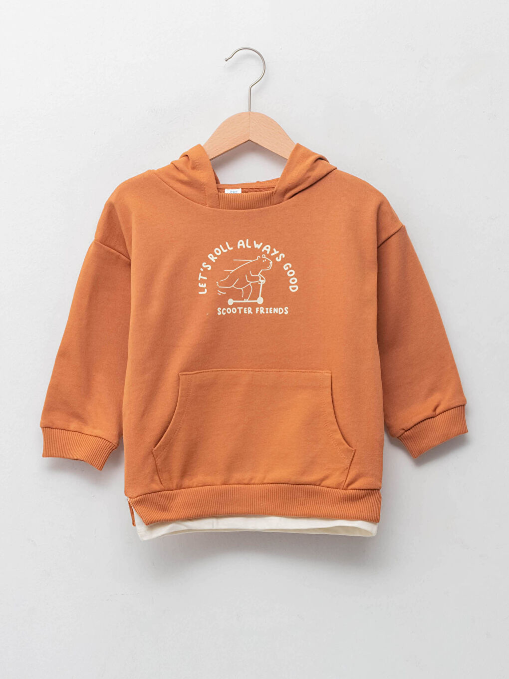 Long Sleeve Printed Baby Boy Hoodie