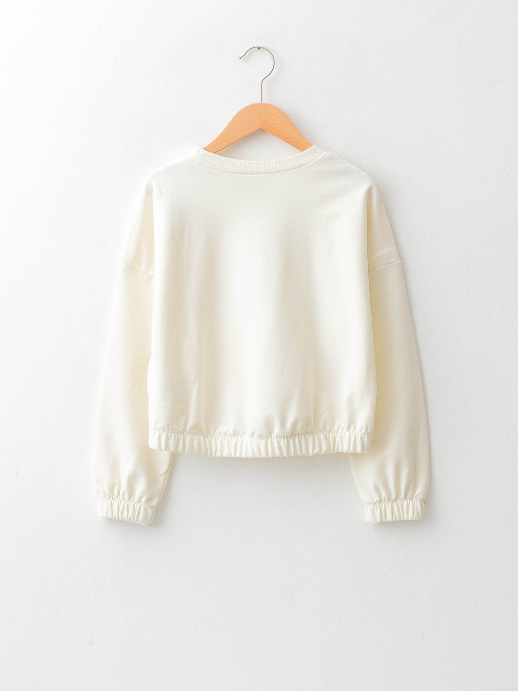 Sweat-shirt à Col Rond Imprimé à Manches Longues pour Filles-1