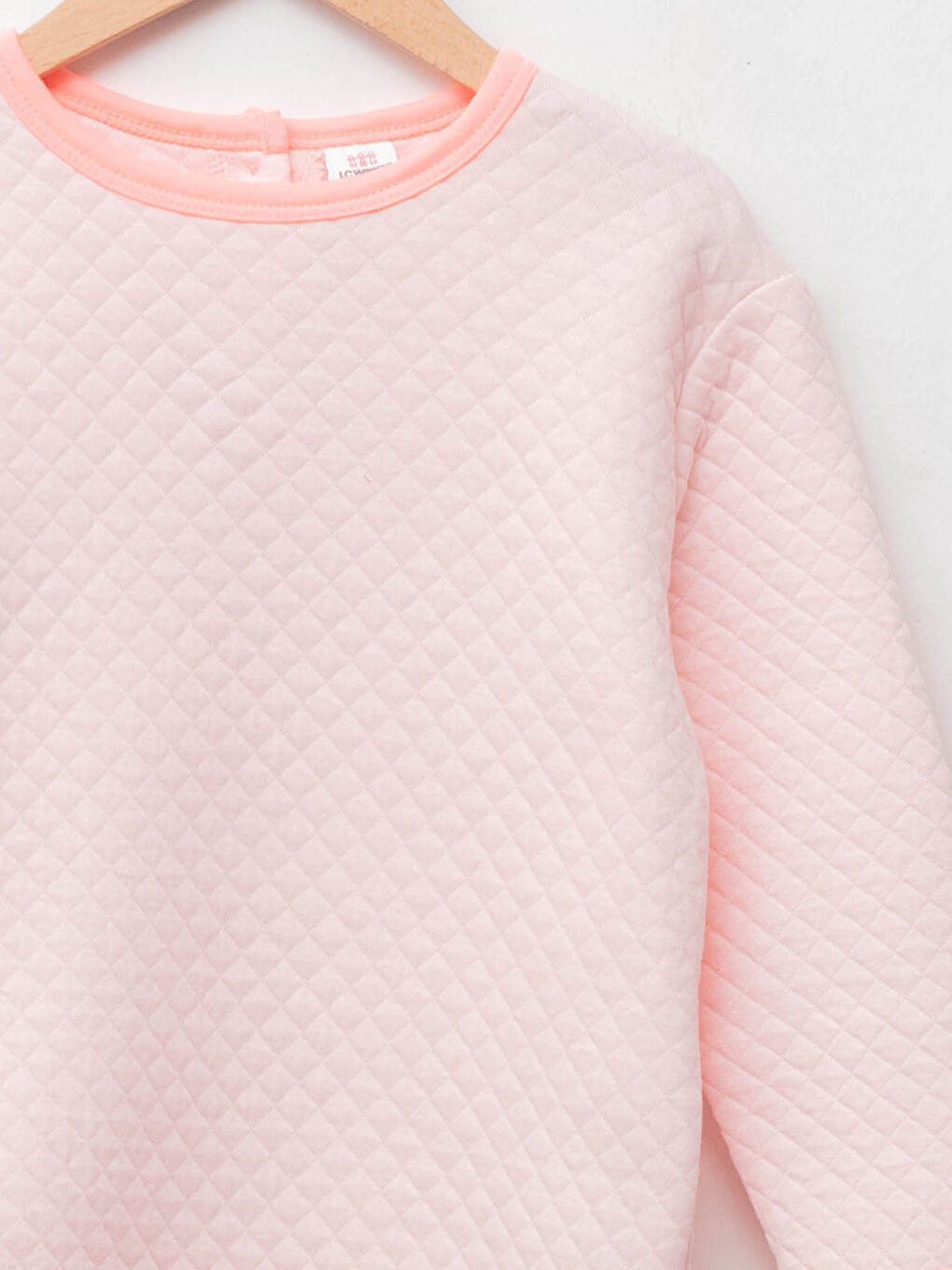 сәби қыздарға арналған дөңгелек жағалы ұзын жеңді свитшот пен леггинс 2 данадан тұратын жинақ-2