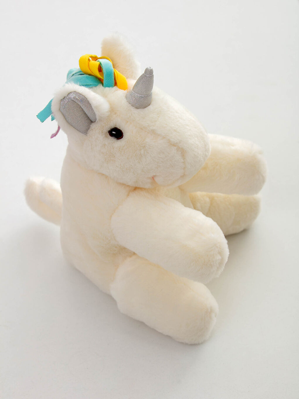 Coussin Bébé en Peluche avec Détails Brodés-2