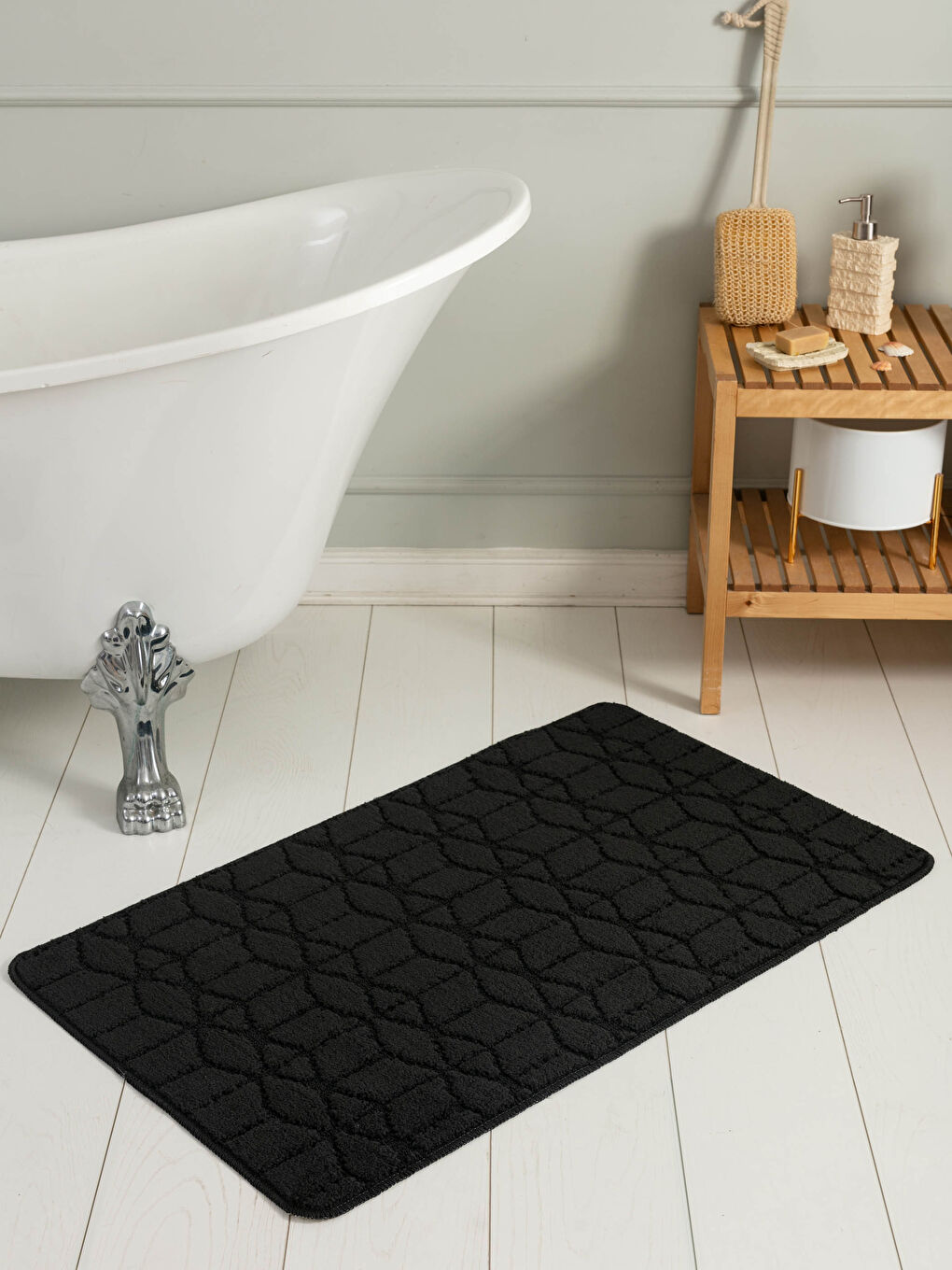 Patterned Bath Mat 60x100 cm