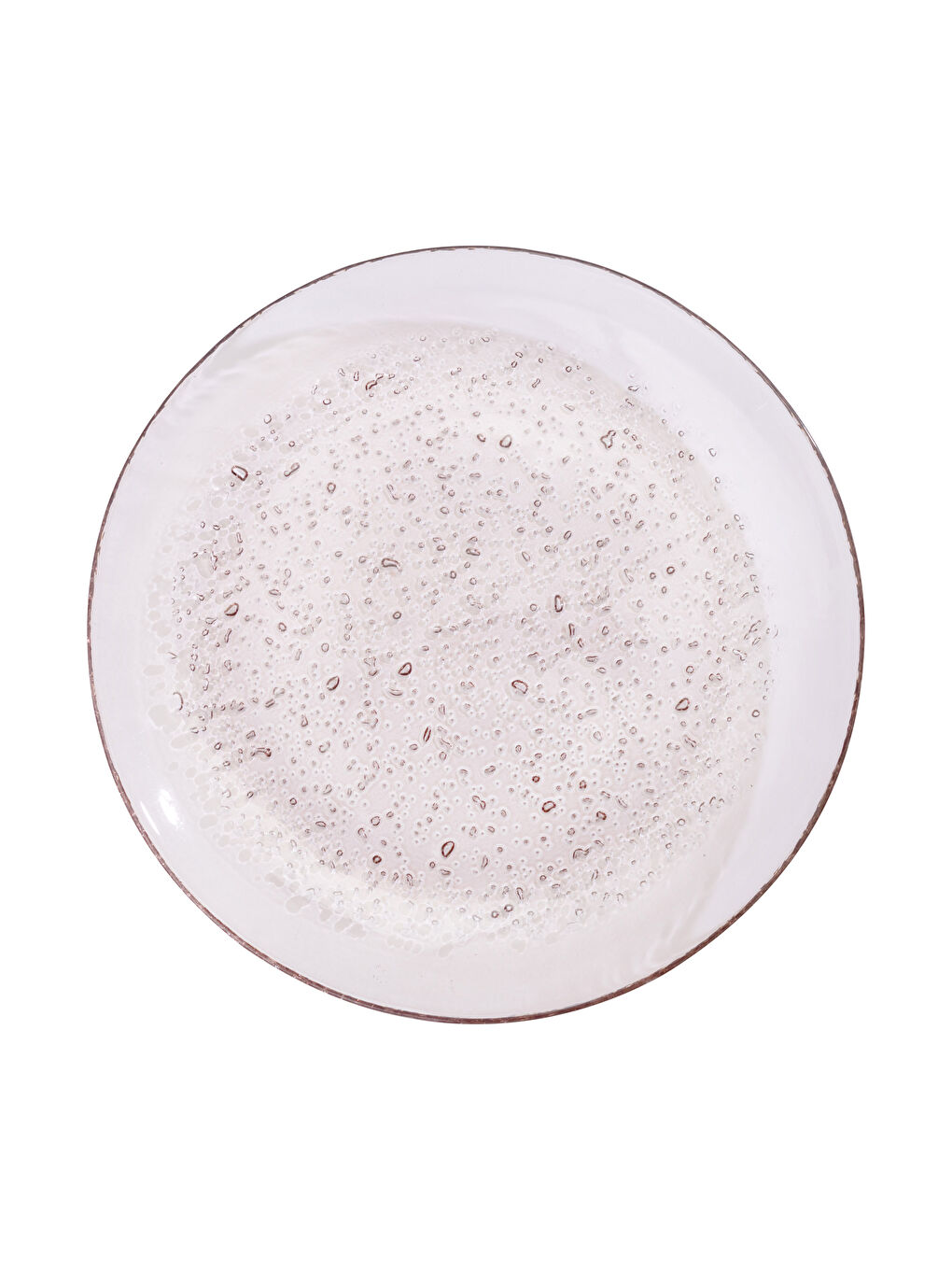 Assiette à Gâteau en Verre à Motifs en Relief 21 Cm-3