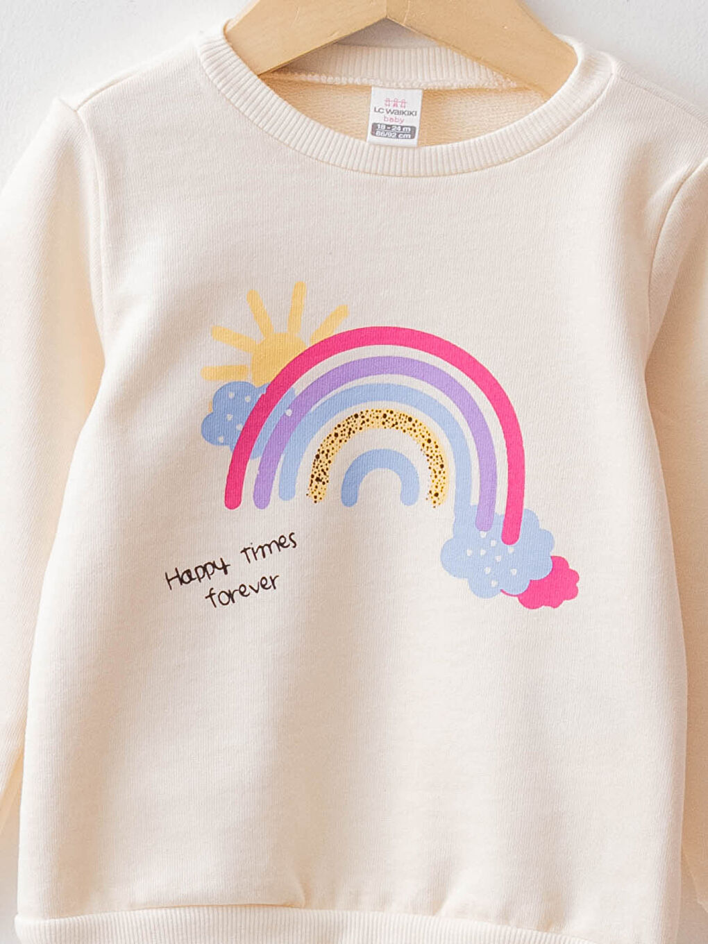 Lot de 2 Sweat-shirts Bébé Fille en Coton Imprimé à Manches Longues Col Rond-2