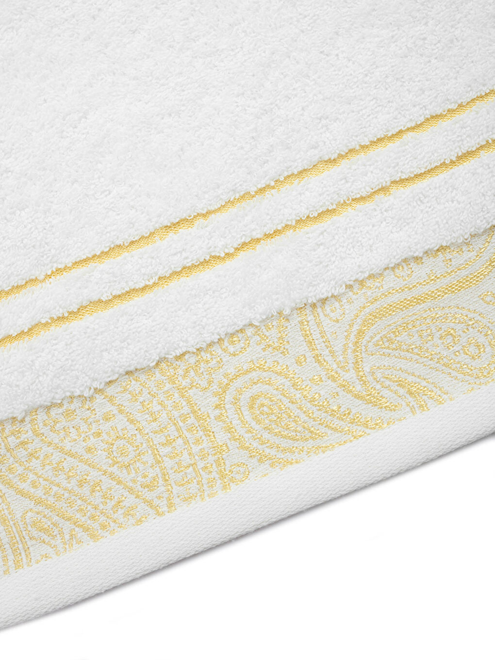 Ekru Nakış Detaylı Bukle El Havlusu 30x50 cm-3