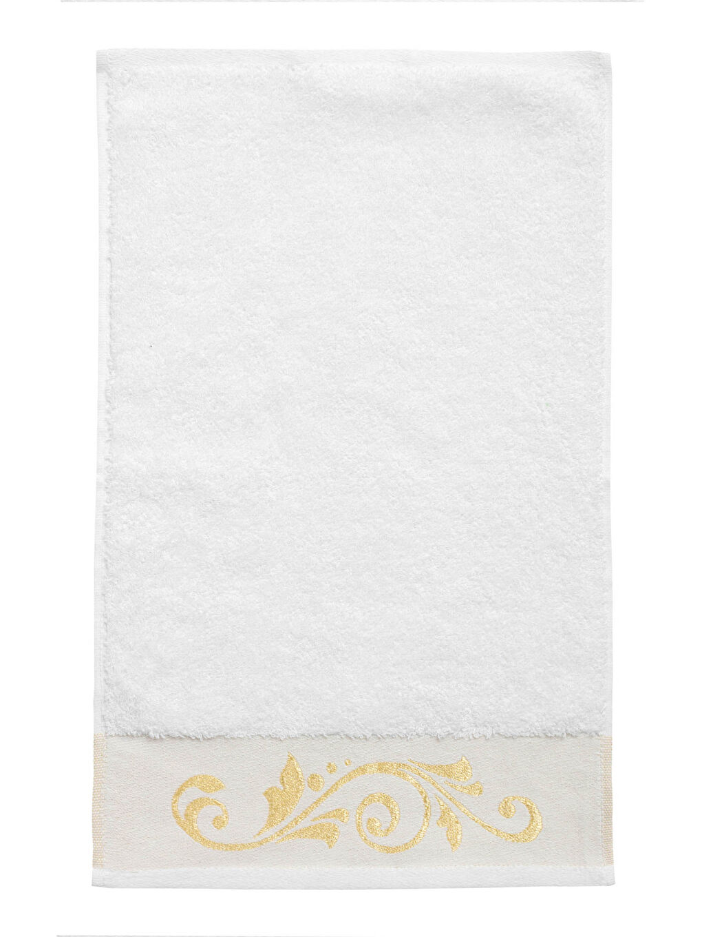 Ekru Nakış Detaylı El Havlusu 30x50 cm-2