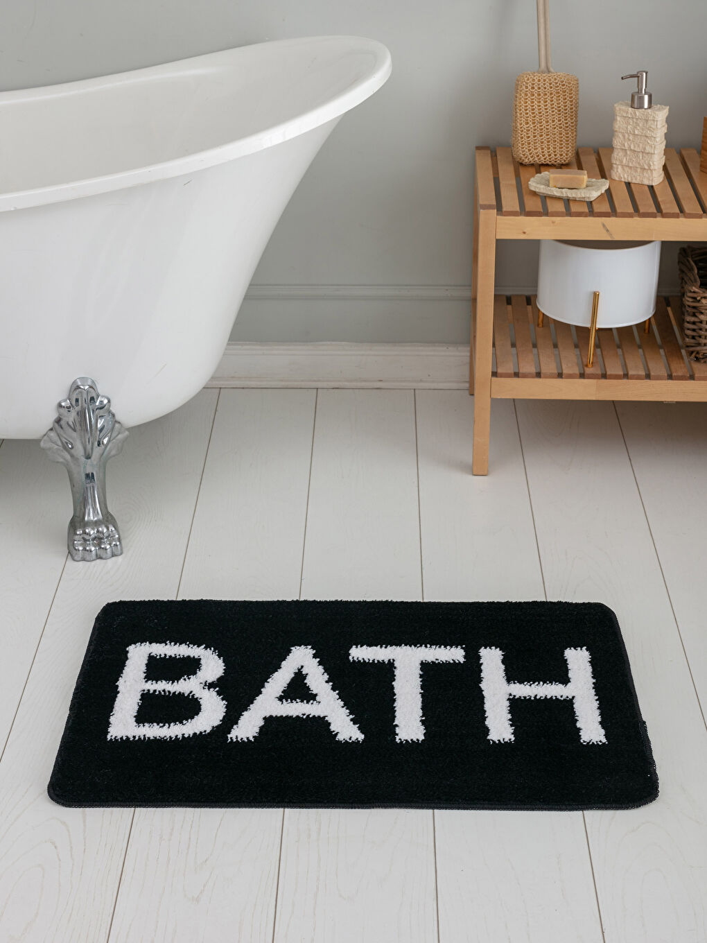 Tapis De Bain Imprimé Avec Slogan 50x80 Cm