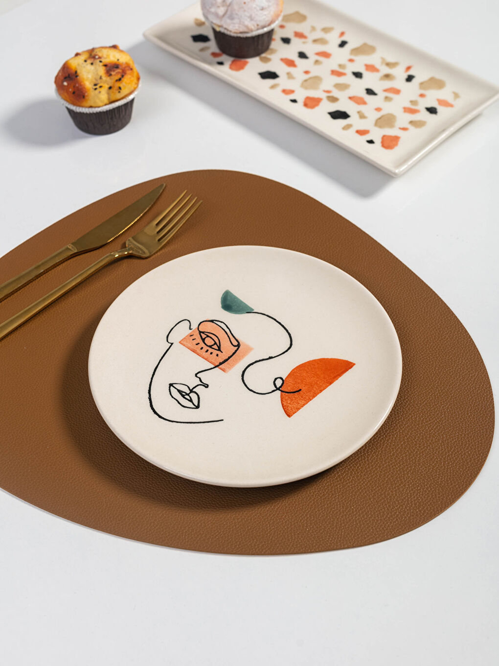 LCW HOME قاپی کێکی چاپکراوی سیرامیکی 21 cm -W1EO98Z8-F9C