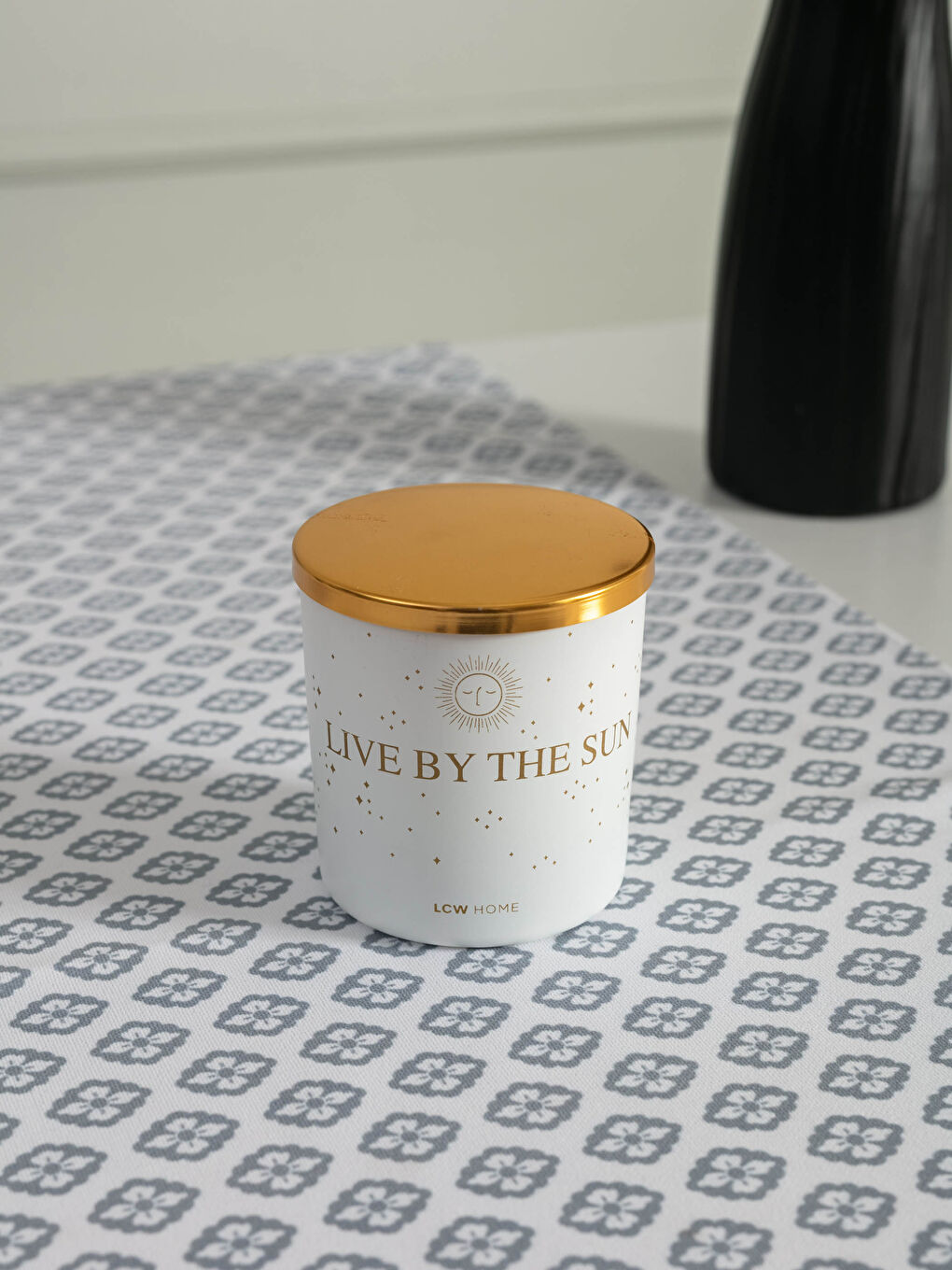LCW HOME Slogan Printed Powder Scented Decorative Candle With Lid 210 Gr -W1EP58Z8-LUL