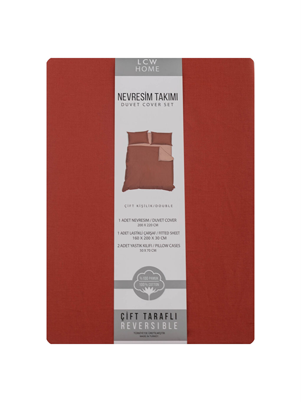 Double Double Sided Plain Woven Duvet Cover Set-7