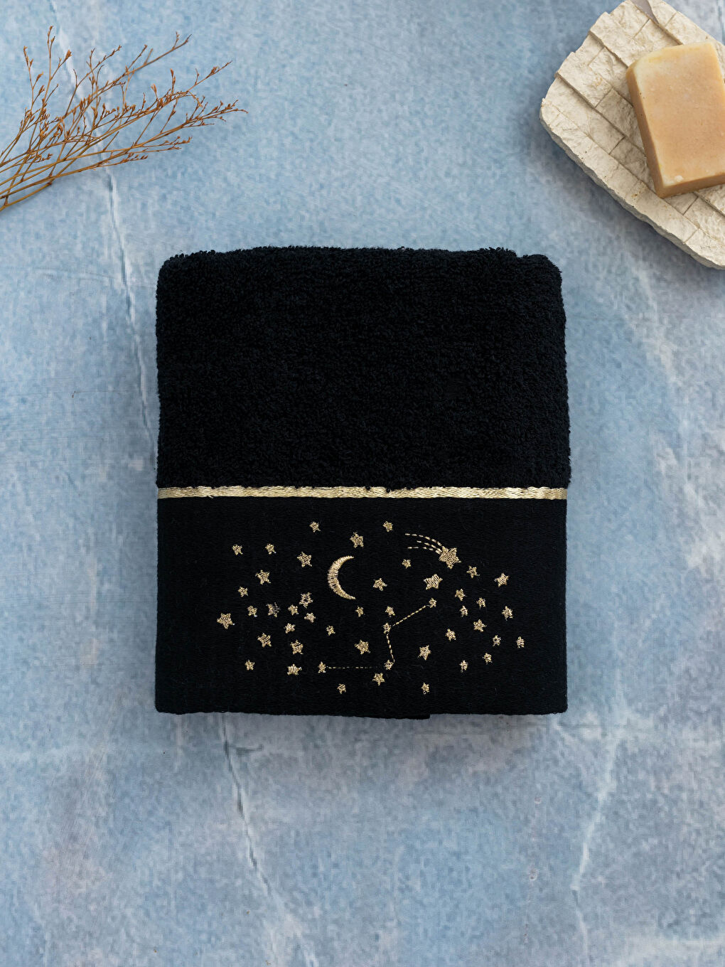 LCW HOME Embroidered Detail Hand Towel 50x80 cm -W1EP90Z8-HEG