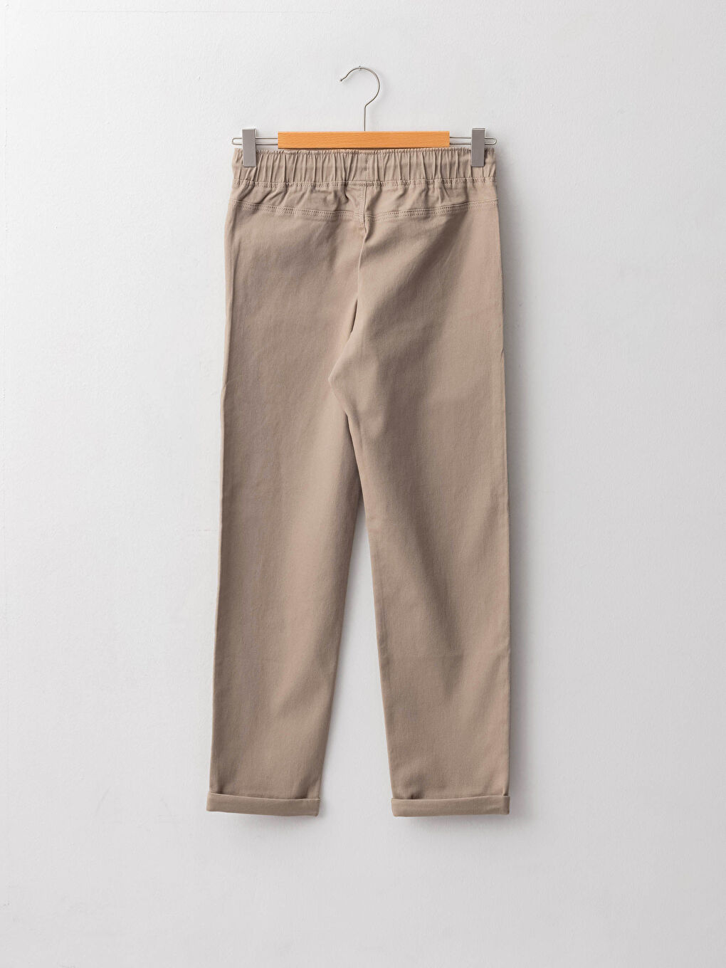 Elasticated Waist Basic Gabardine Boys' Trousers-1