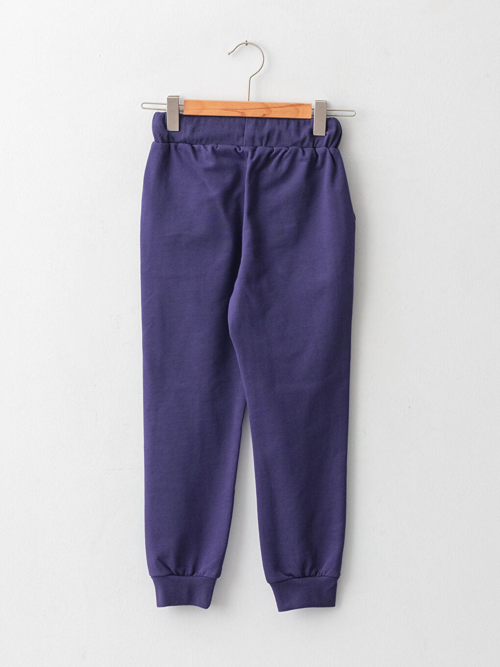 Lacivert Beli Lastikli Elsa Baskılı Kız Çocuk Jogger Eşofman Altı-1