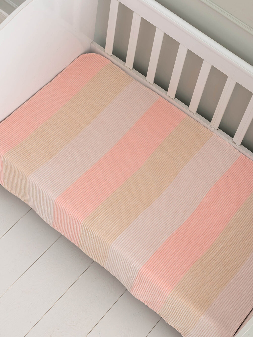 LCW HOME Plain Cotton Baby Girl Blanket 100x120 Cm -W1EV34Z1-F9C