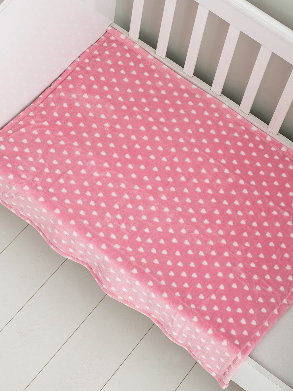 LCW HOME Gemusterte Wellsoft Baby Mädchen Decke 90x110 cm -W1EV36Z1-GPV