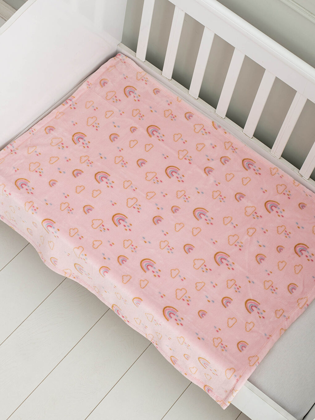 Κουβέρτα Μωρού Κοριτσιού Wellsoft Με Σχέδιο 90x110 Cm-1