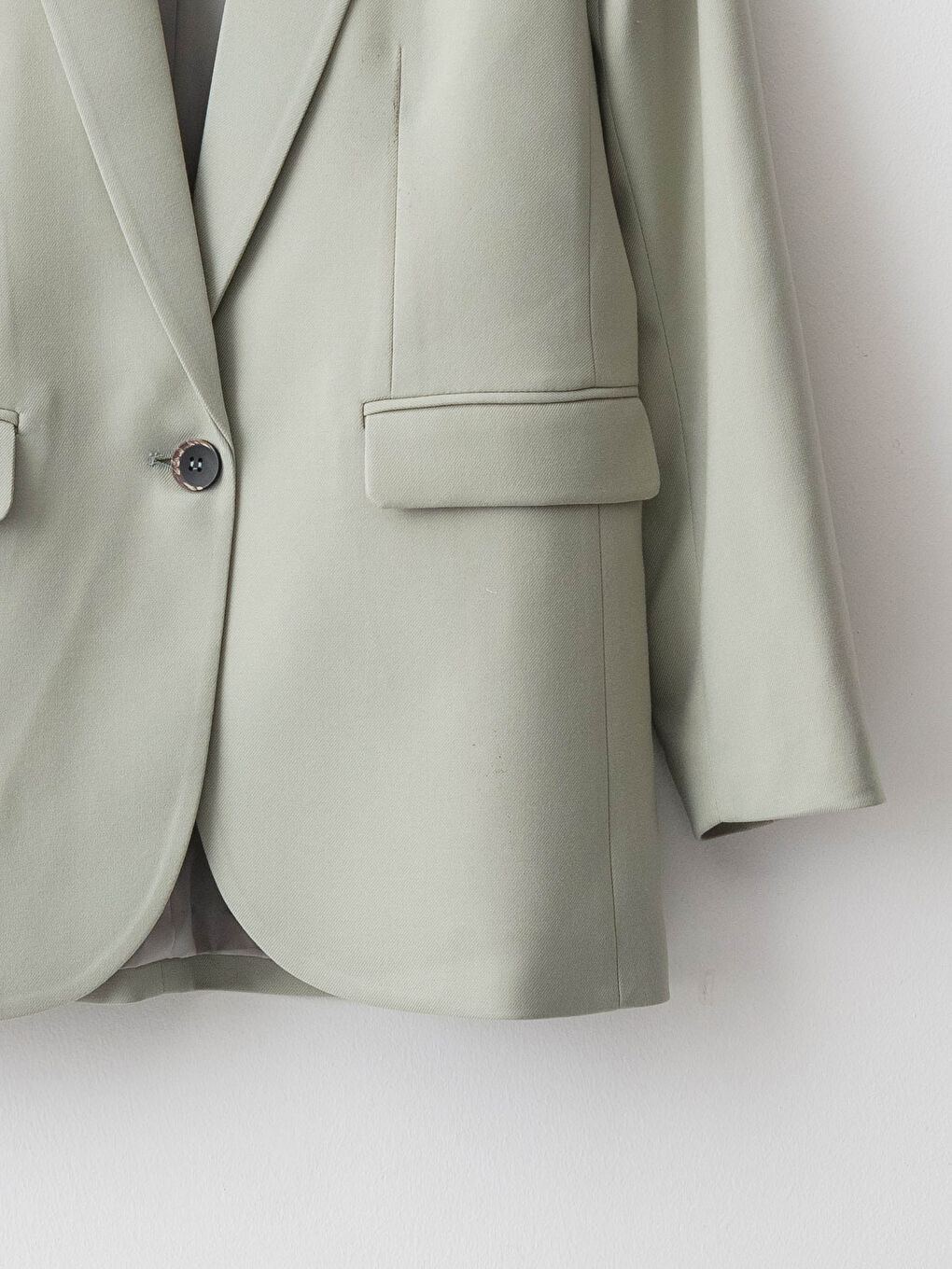 Прямой пиджак с длинным рукавом и передними пуговицами для женщин-2