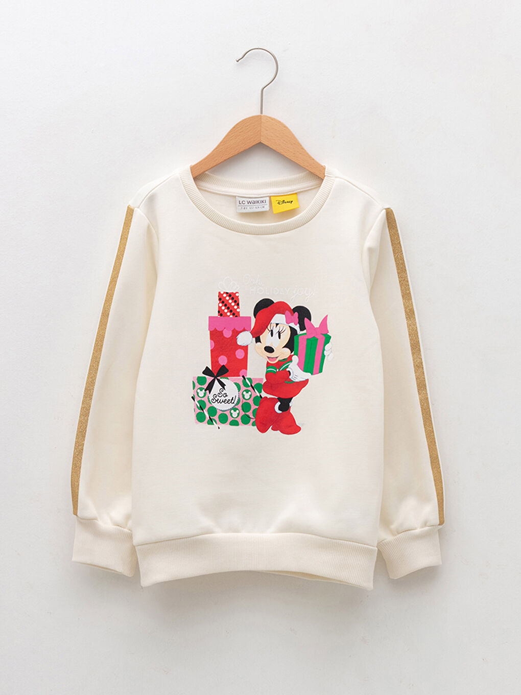 LCW Kids Crew Neck Minnie Mouse Printed Long Sleeve Girls' Sweatshirt -W1EY07Z4-FRC