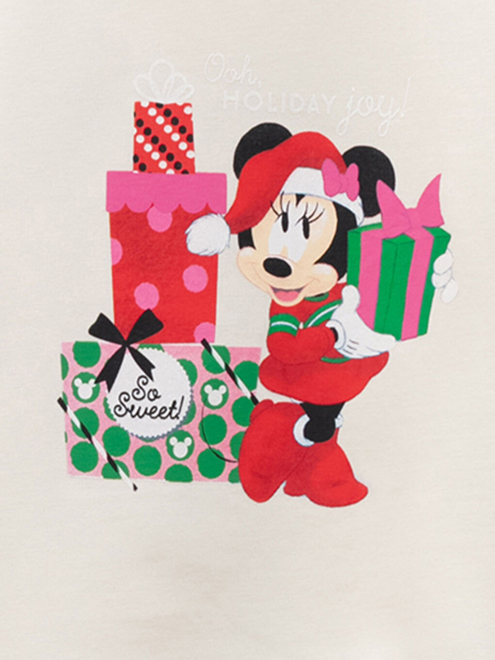LCW Kids Crew Neck Minnie Mouse Printed Long Sleeve Girls' Sweatshirt -W1EY07Z4-FRC