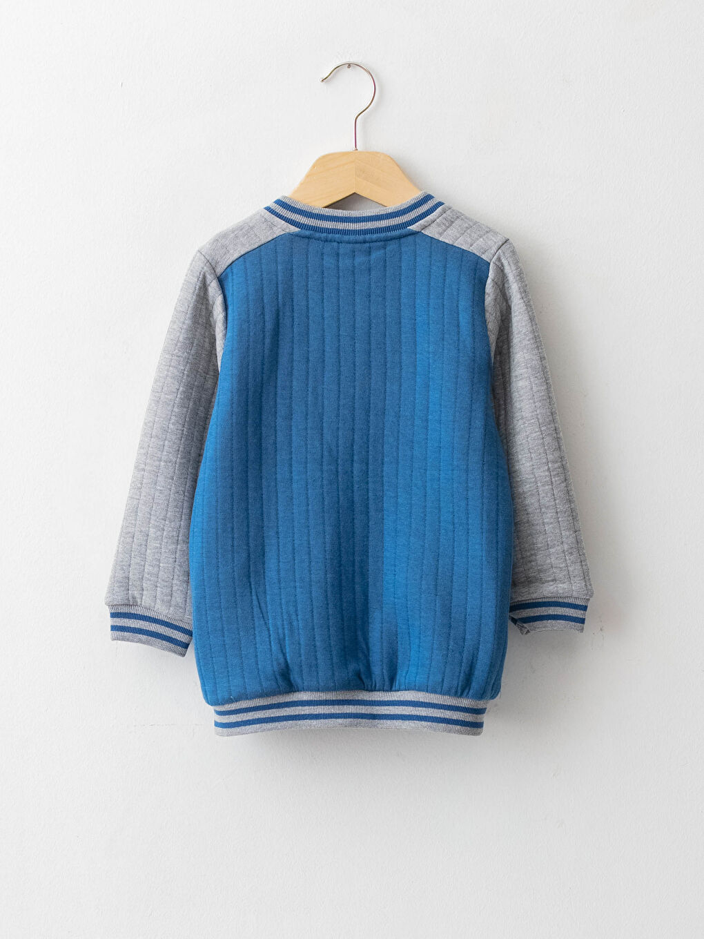 Crew Neck Long Sleeve Embroidery Detailed Zippered Sweatshirt-4