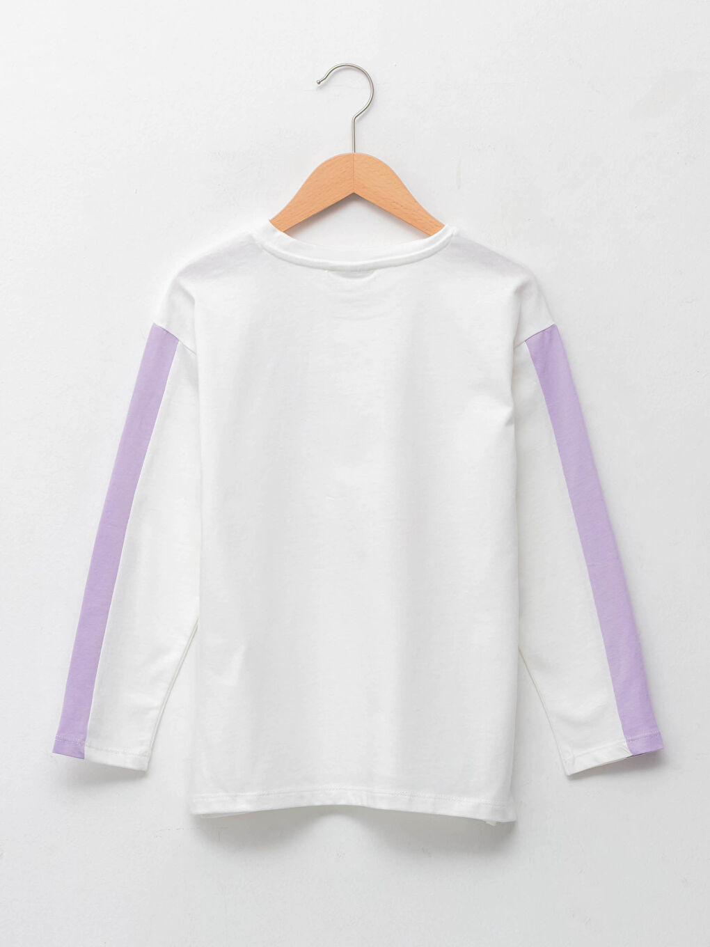 T-shirt à Manches Longues Imprimé à Col Rond pour Filles-1