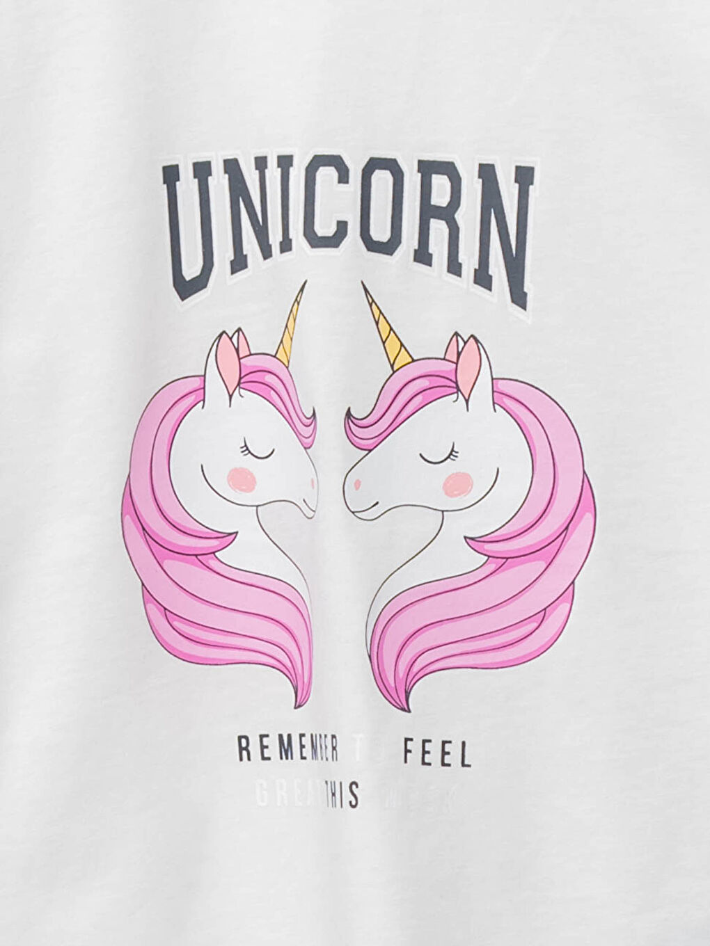 T-shirt à Manches Longues Imprimé à Col Rond pour Filles-2