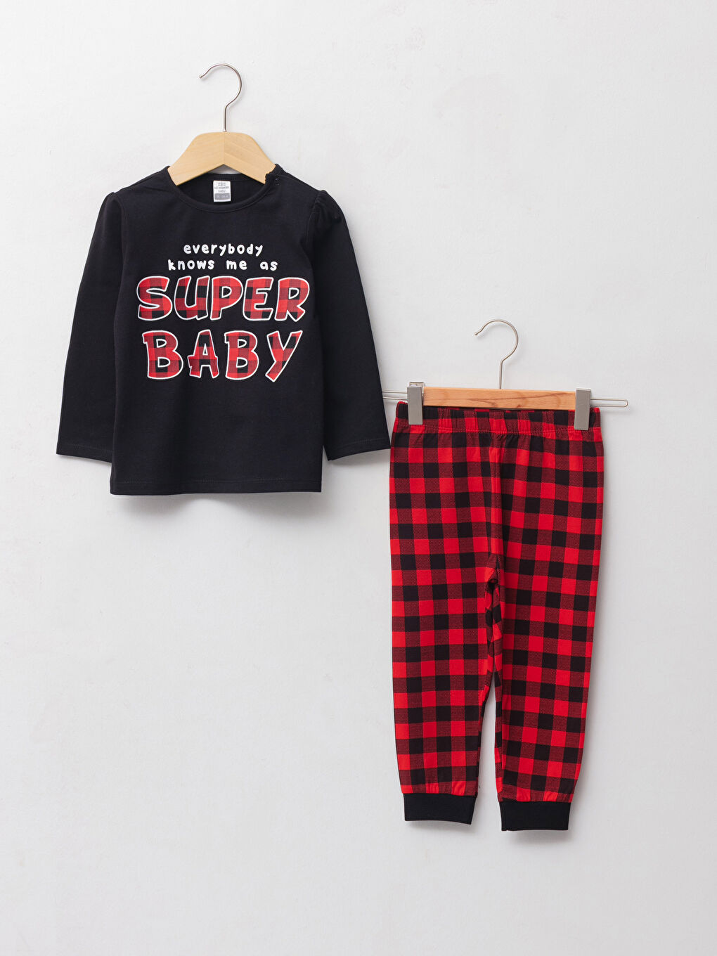LCW baby Ensemble de pyjama bébé fille en coton imprimé à manches longues et col rond -W1FA16Z1-RQN