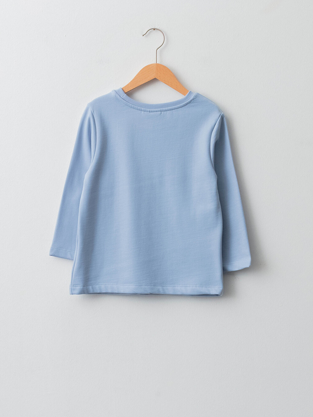 Sweat-shirt Basique à Col Rond et Manches Longues pour Filles-1