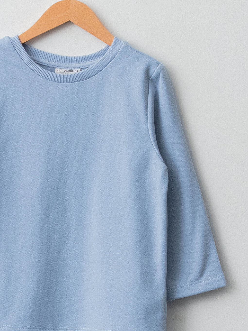 Sweat-shirt Basique à Col Rond et Manches Longues pour Filles-2