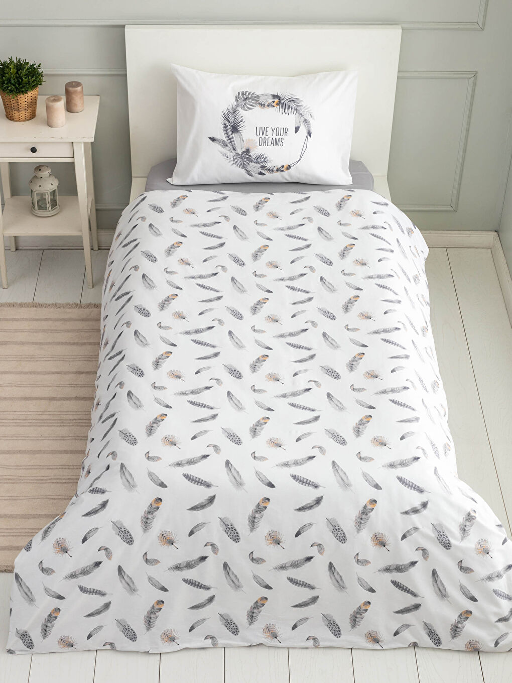 Single Printed Woven Duvet Cover Set-2
