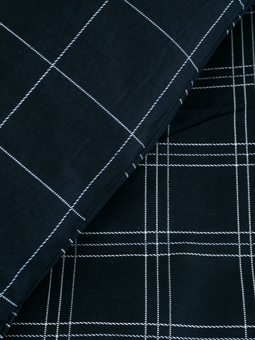 LCW HOME Single Double-Sided Woven Checkered Duvet Cover Set -W1FC32Z8-LSJ