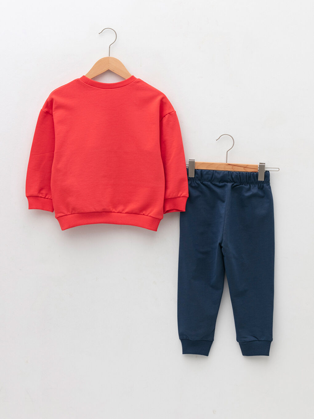 Crew Neck Long Sleeve Printed Baby Boys' Sweatshirt and Pants 2 Pack Set-1