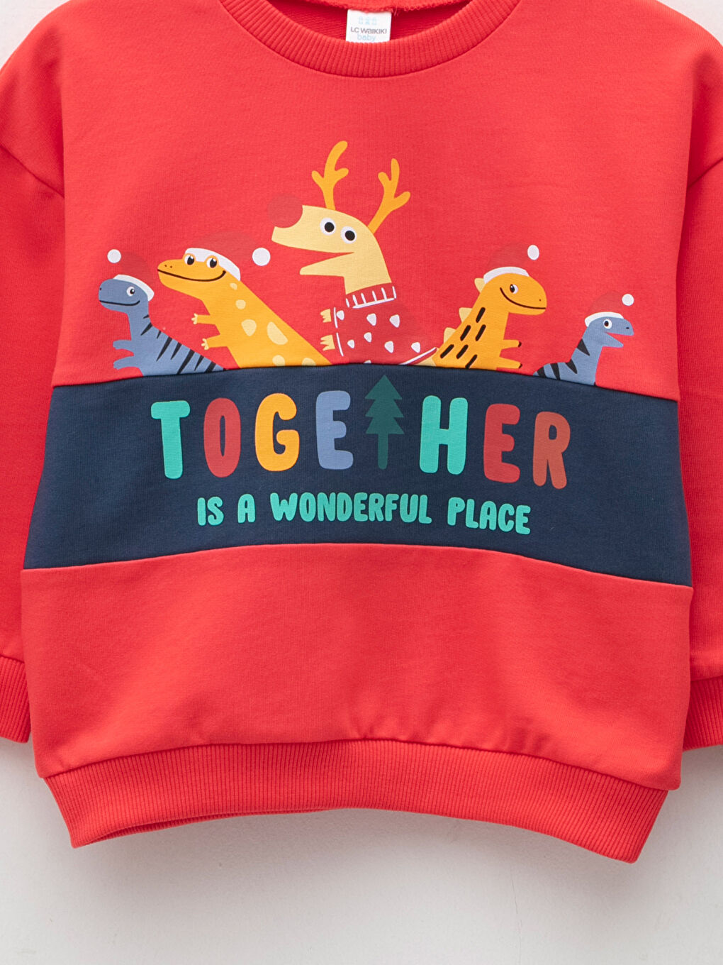 Crew Neck Long Sleeve Printed Baby Boys' Sweatshirt and Pants 2 Pack Set-2