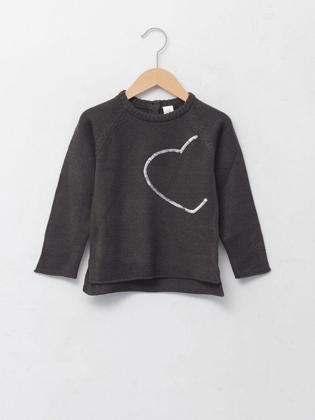 Crew Neck Long Sleeve Baby Girl Tricot Sweater -W1FG15Z1-CTH
