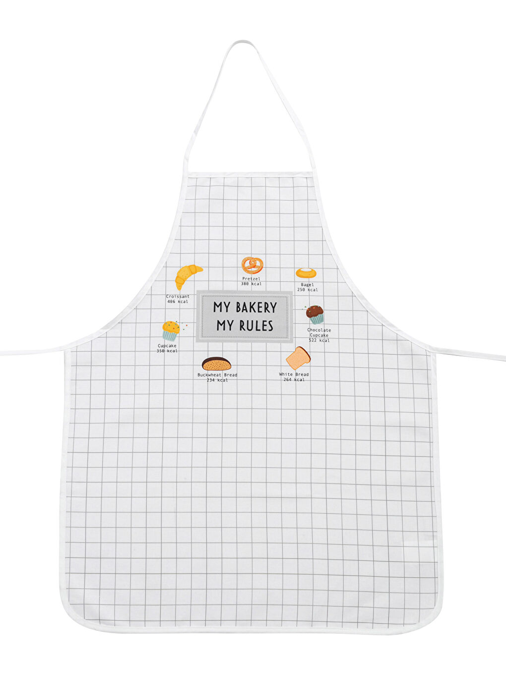LCW HOME Slogan Printed Gabardine Kitchen Apron -W1FG44Z8-F9C