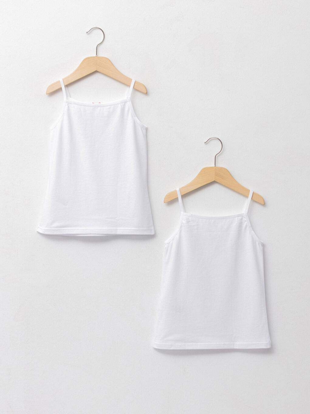 Square Neck Printed Strappy Cotton Girl Singlet 2-Pack-1