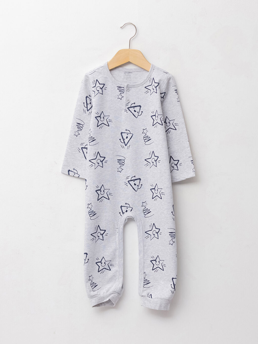 LCW baby Rundhalsausschnitt Langarm Bedruckter Baby Jungen Overall -W1FH55Z1-998
