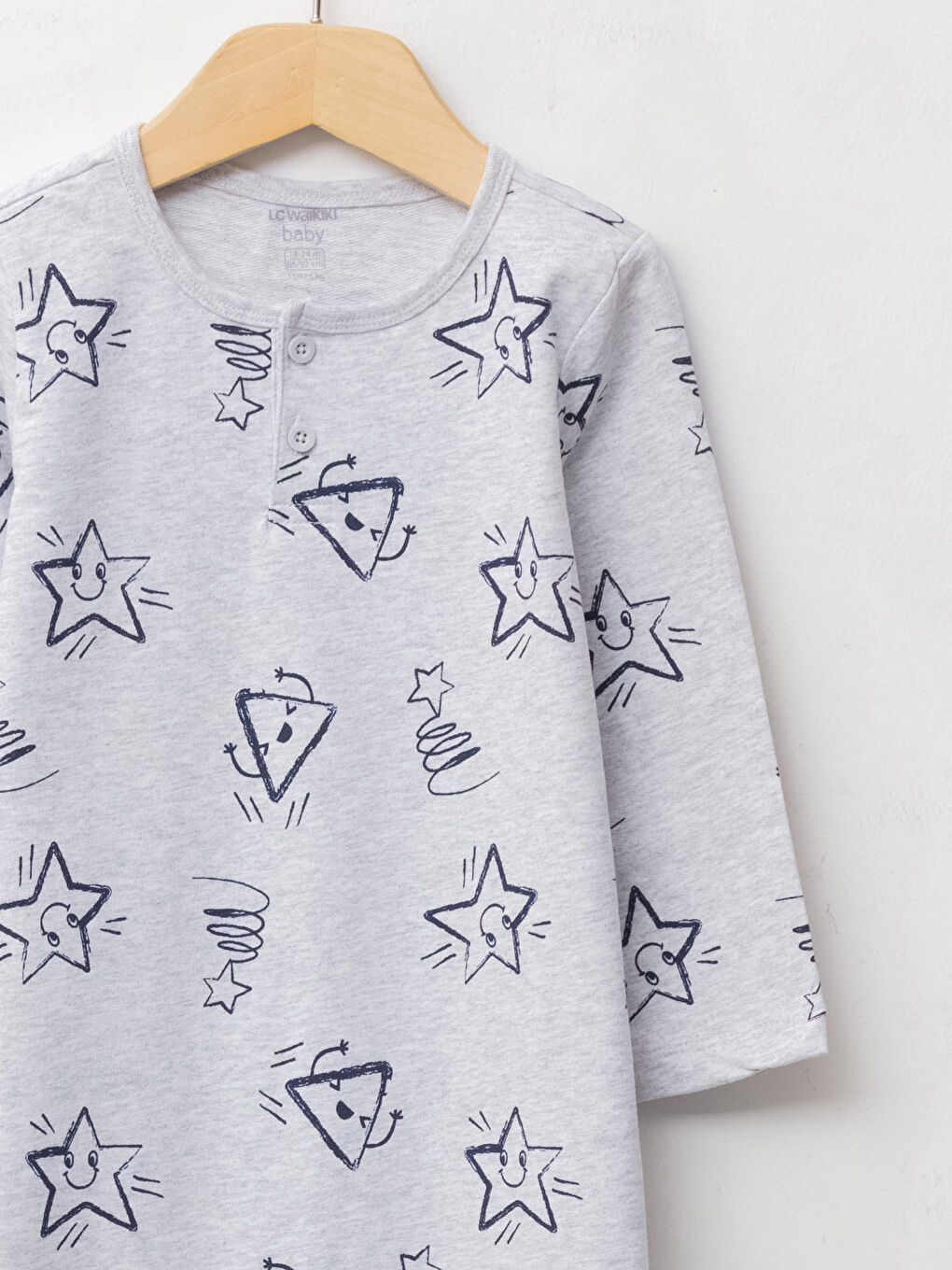 LCW baby Rundhalsausschnitt Langarm Bedruckter Baby Jungen Overall -W1FH55Z1-998