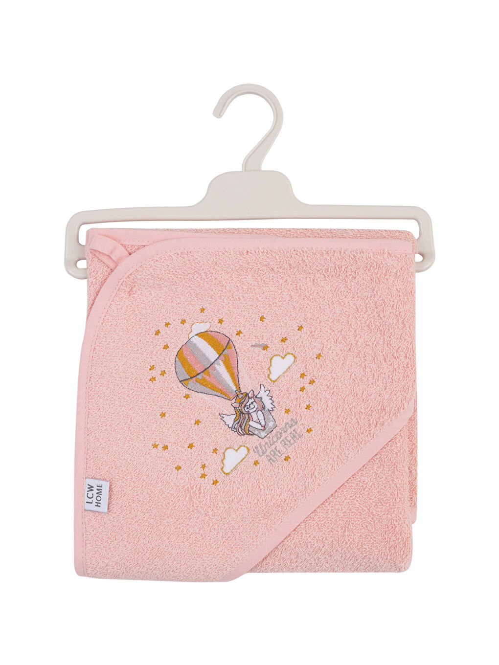 LCW HOME Besticktes Baby Mädchen Wickeltuch mit Locken-Details 75x75 cm -W1FJ28Z1-G21