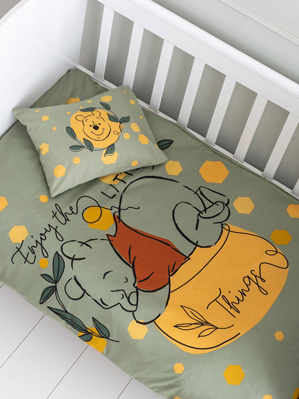 Winnie Puuh Baby Mädchen Lizenzierte Gewebte Bettwäsche-Sets-1