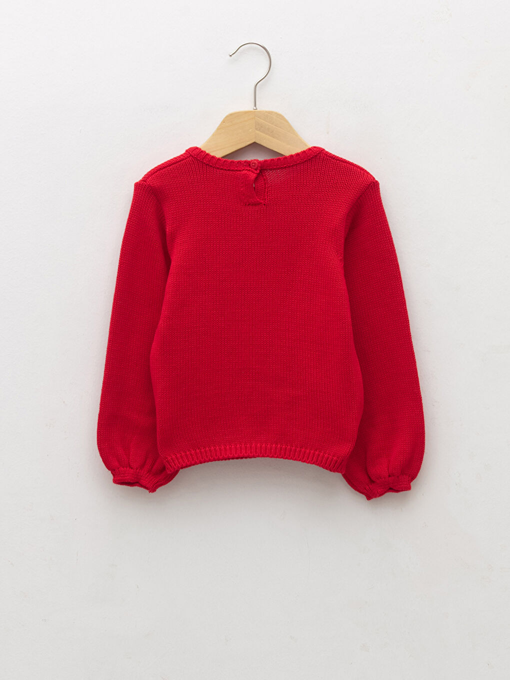 Pull-over en tricot à col rond et manches longues thème Nouvel An pour bébé fille-1