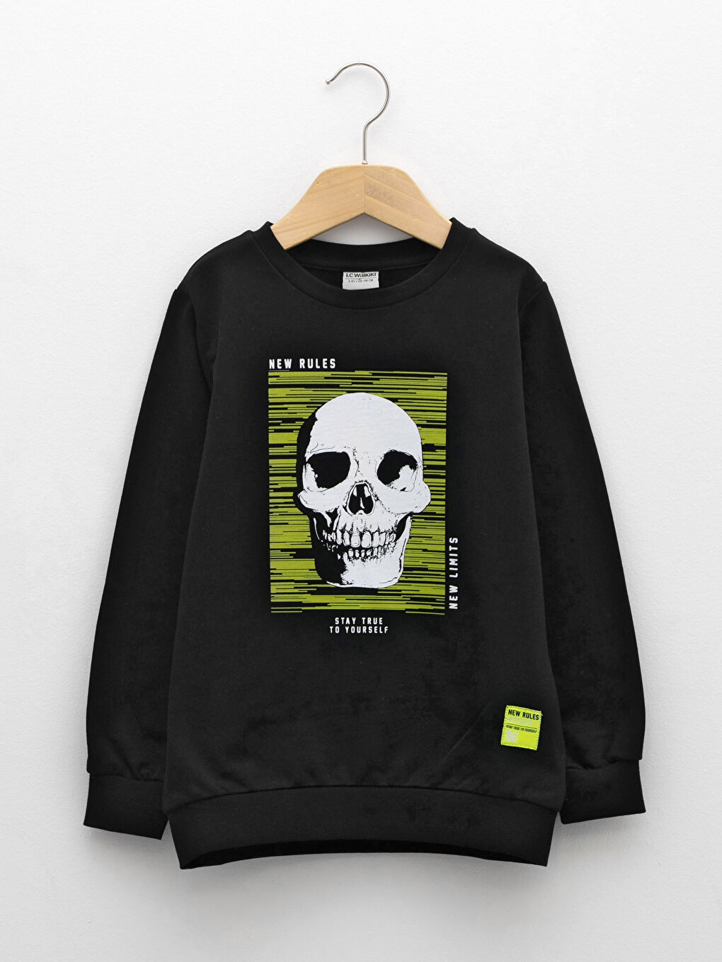 Crew Neck Printed Long Sleeve Boys' Sweatshirt