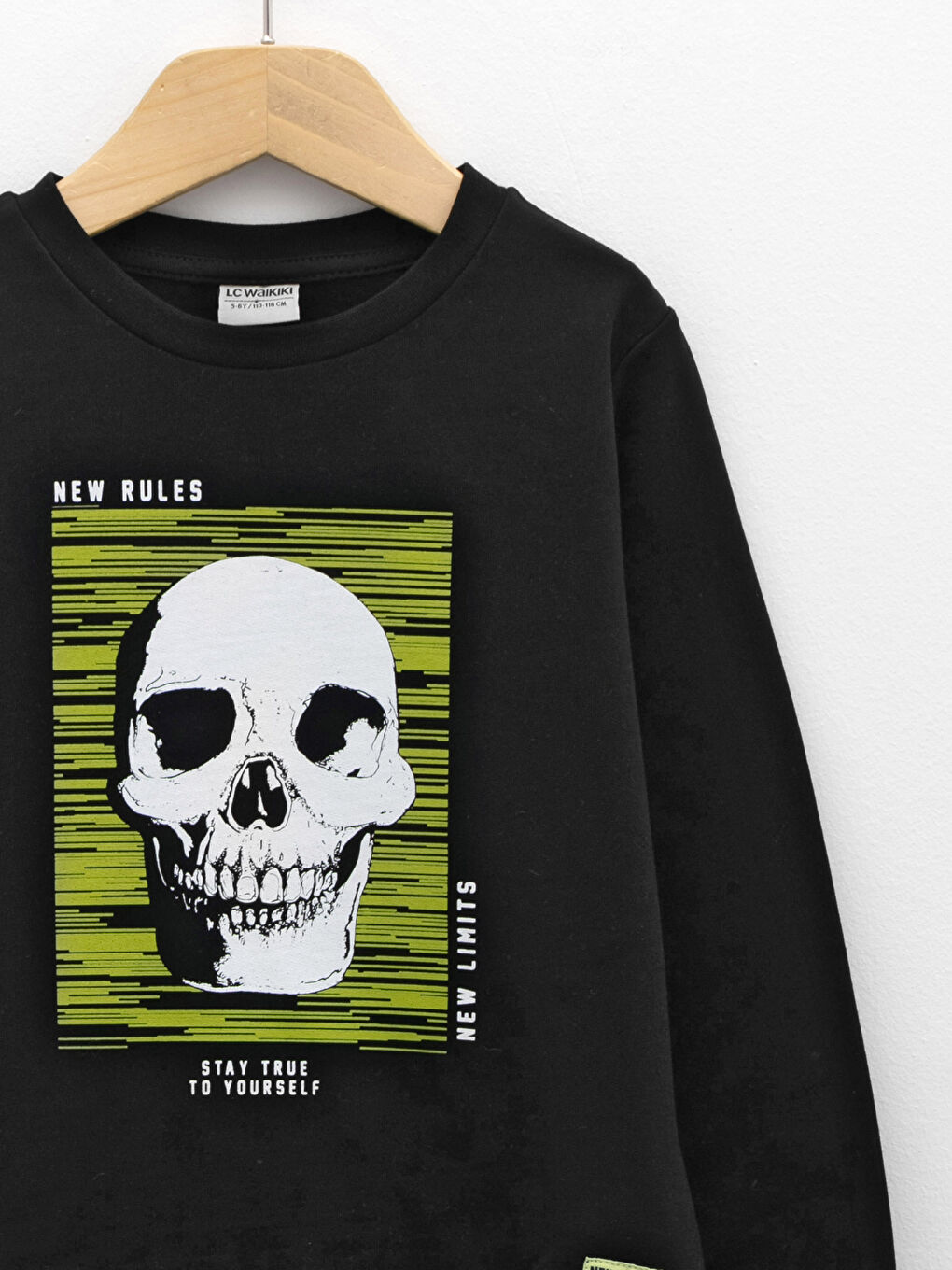 Crew Neck Printed Long Sleeve Boys' Sweatshirt-2